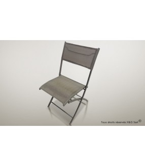 Chaise pliante en aluminium