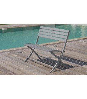 Banc pliant en aluminium