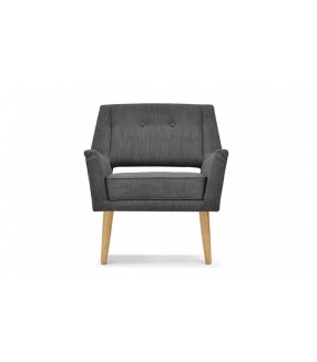 Fauteuil rétro anthracite