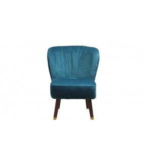 Fauteuil design bleu canard