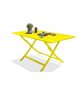 Table pliante en aluminium